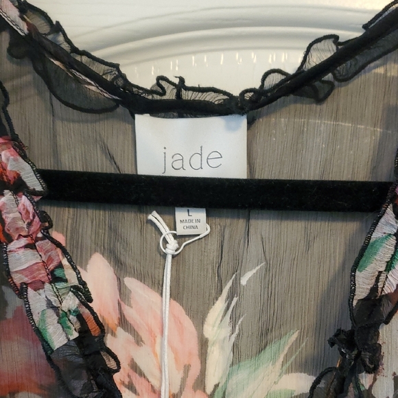 Johnny Was (Jade) Lizzy Silk Ruffle Maxi Dress - Picture 3 of 11